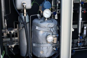 Vaporiser & Accumulator Typical vaporiser and accumulator